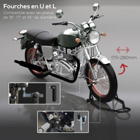 Béquille Arrière Moto CRUIZER Avec Lève-roue - Pour Entretien Et Réparation Facile