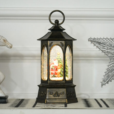 Lanterne Olde Brooklyn Style Ancien – LED, Métal, Portative – Fonctionne Avec Piles D