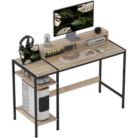 Bureau informatique table de bureau - chêne sonoma 100x50x75 cm bois d