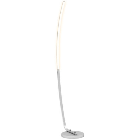 Homcom – Lampadaire arc LED 147 cm – Aluminium et acrylique – Luminosité réglable 4500K – Éclairage naturel pour salon