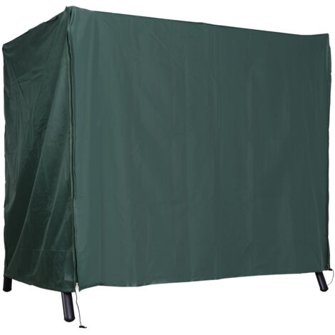 Outsunny – Housse de protection balancelle de jardin zippée 177 x 114 x 152 cm – Tissu Oxford haute densité – Résistante aux intempéries – Cordon de serrage