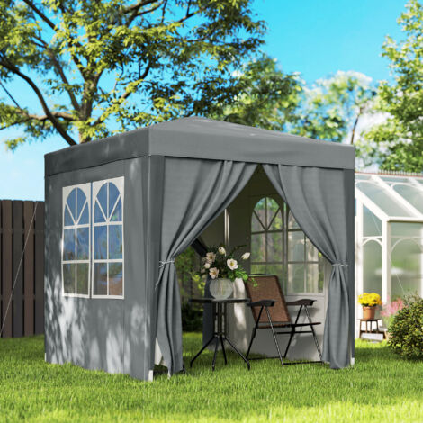 Tonnelle de Jardin 2x2m WOLTU, Pergola, Barnum, Tonnelle Pliante, Hauteur Réglable, Imperméable, Protection de UV, Vert