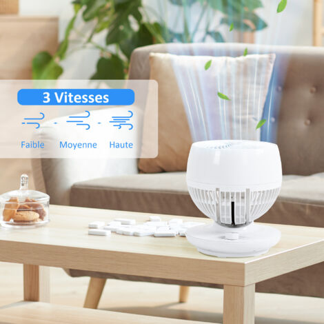 HOMCOM Ventilateur colonne tour oscillant silencieux 45 W avec télécommande écran affichage