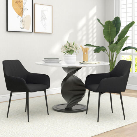 HOMCOM Chaises De Visiteur Design Scandinave - Lot De 2 Chaises De Salle A Manger Modernes En Tissu Aspect Velours Pieds En Acier Dim 49 5 L X 51 5 L X 82 5 H Cm Gris~1cg8tjjcgs801 HOMCOM Chaises De Visiteur Design Scandinave - Lot De 2 Chaises De Salle A Manger Modernes En Tissu Aspect Velours Pieds En Acier Dim 49 5 L X 51 5 L X 82 5 H Cm Gris~1cg8tjjcgs801