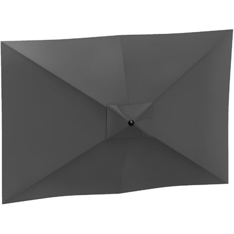 Outsunny – Housse de parasol 3 x 2 m – UPF 50+ – Résistante aux éclaboussures – Compatible avec cadres ≤ 18 mm – Polyester gris