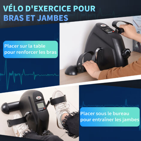Mini Vélo D'appartement Pliable - Écran LCD, Résistance Réglable - Idéal Pour Le Bureau Ou La Maison - 12