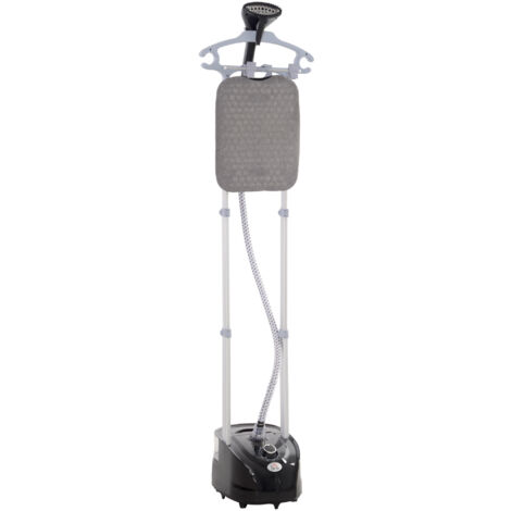 Défroisseur vapeur vertical - HOMCOM - 1950 W 32g/min - réservoir d'eau 2 L - tige télescopique - 11 températures réglables - noir