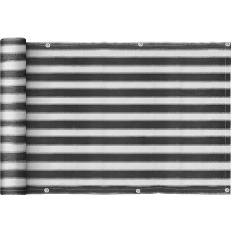 Brise vue gris 1,2 m x 10 m occultant 400 g/m² haut de gamme