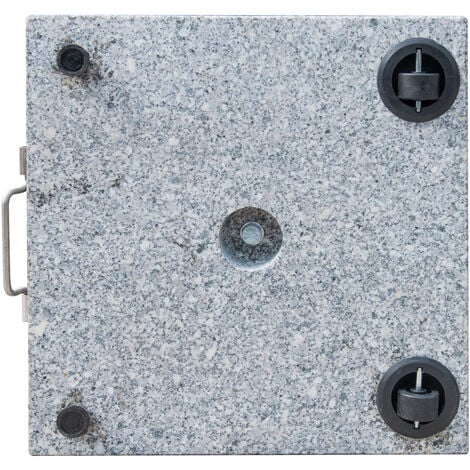 48 mm Outsunny Pied/Base de Parasol Granite Gris poignée et roulettes Compatible diamètres 34/38 