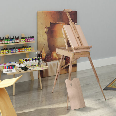 Chevalet de planche à dessin d'art en bois de peinture d'artiste