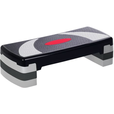 Step fitness - HOMCOM - aerobic stepper hauteur reglable surface antiderapante sport - plastique - 78x29x20cm