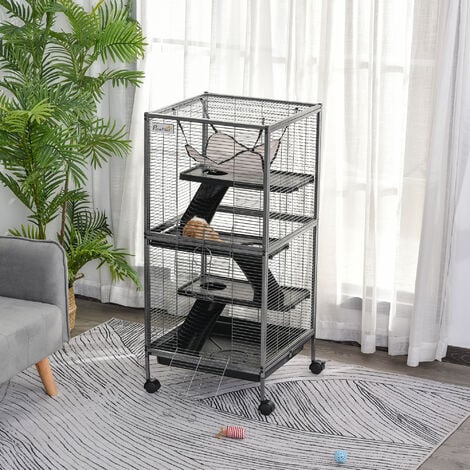 TYROL Cage tower 64x44x93cm - Pour rongeur - Habitats et Accessoires pour  petits animaux - Achat & prix