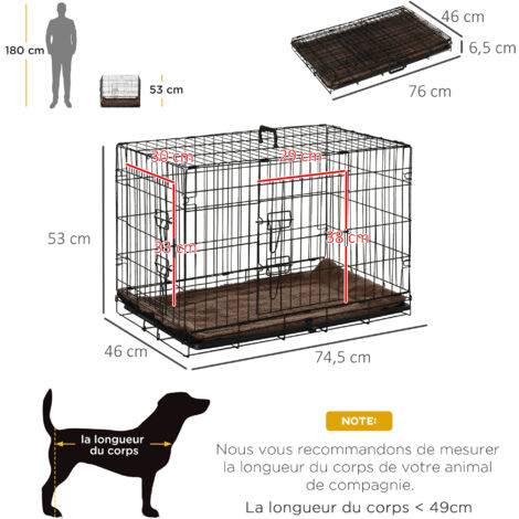 Petfect housse de cage nylon bleu beige pour cage métal extra pour chien