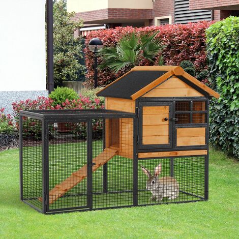 Cage clapier enclos lapin extérieur en bois de haute qualité pour