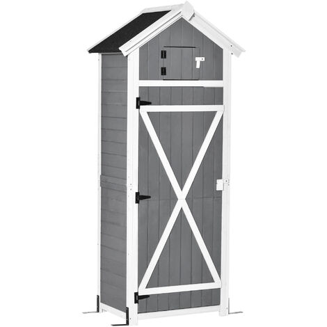 Armoire de rangement jardin gris 100x55,5x80 cm résine tressée