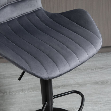 Lot De 2 Tabourets De Bar Design - Assise Acrylique Transparente - Pivotants - 75 Cm