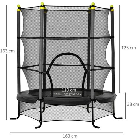 Trampoline Enfant avec Barre de Maintien Tiggy Junior (Pls Coloris