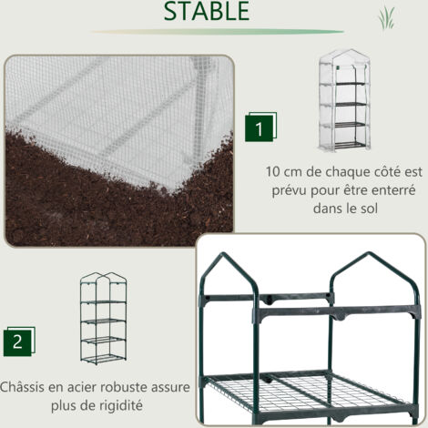 Wiltec Mini Serre Jardin Aluminium 100 X 60 X 40 Cm Potager Toit Verrouillable 2 Battants Résistance Aux Intempéries Protection UV Aménagement Jardin Culture Plantes Légumes Wiltec Mini Serre Jardin Aluminium 100 X 60 X 40 Cm Potager Toit Verrouillable 2 Battants Résistance Aux Intempéries Protection UV Aménagement Jardin Culture Plantes Légumes