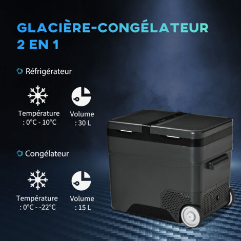 Glacière Électrique Briebe 40 Litres – 12V / 220-240V – 58W – Pour Voiture Et Camping