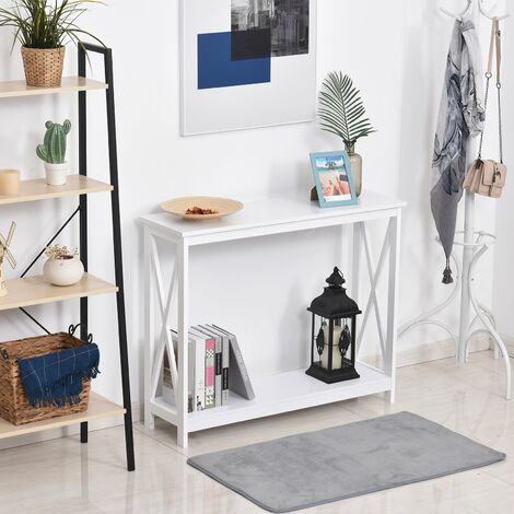 Homcom Console Table de Drapier Style Néo-Rétro Multi-Rangements 100 x 33 x 76 cm Blanc à partir de 115,90 € (janvier 2026 Homcom Console Table de Drapier Style Néo-Rétro Multi-Rangements 100 x 33 x 76 cm Blanc à partir de 115,90 € (janvier 2026