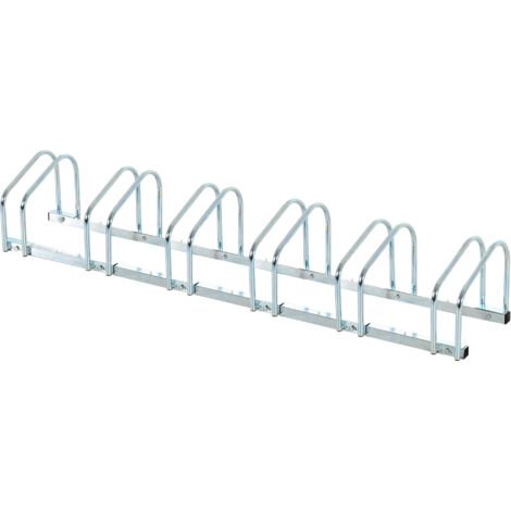 Râtelier pour 6 vélos dim. 179L x 33l x 27H cm acier galvanisé