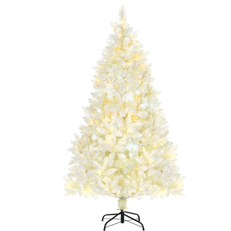 Sapin de Noël - 60 cm - Mini Sapin de Noël de Table - Avec Cordons lumineux  LED - Avec