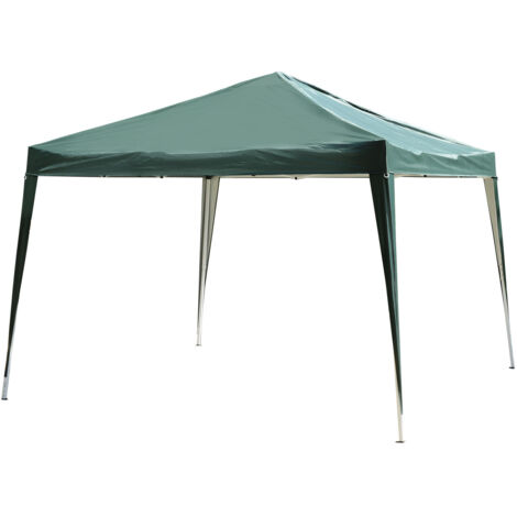 Outsunny – Tonnelle de jardin pliante 3x3m – Barnum anti-UV avec sac de transport – Toile polyester Oxford imperméable – Montage rapide