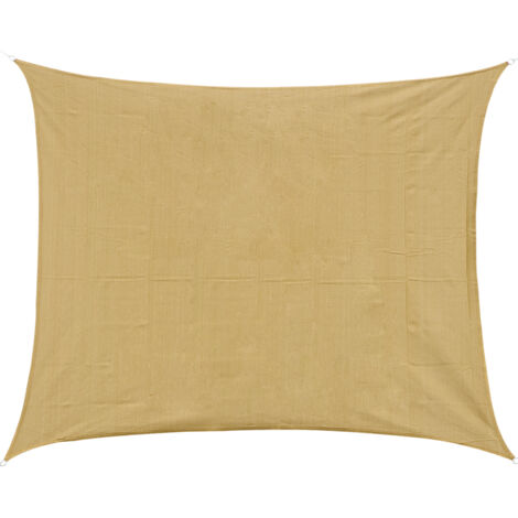 Homcom – Voile d'ombrage HDPE 185 g/m² 600x400 cm – Bloque 90% des UV – Résistant aux intempéries – Installation facile