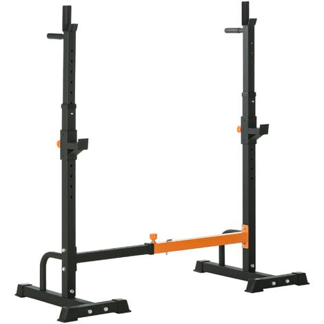 Gravity squat rack - support pour haltères longs - hauteur et