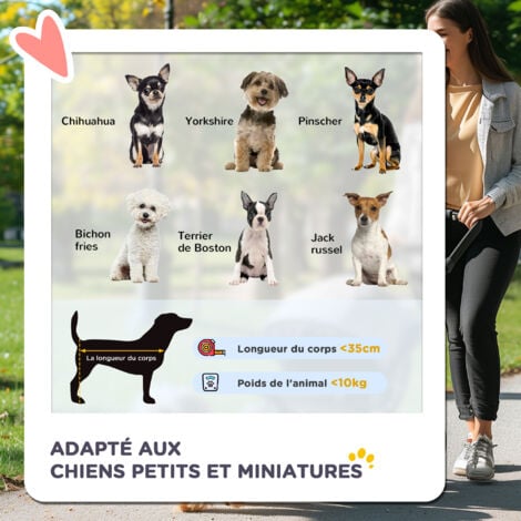 Poussette pliable pour chien chat nacelle amovible 2 en 1 - 4 roues doubles, 2 freins - acier Oxford noir
