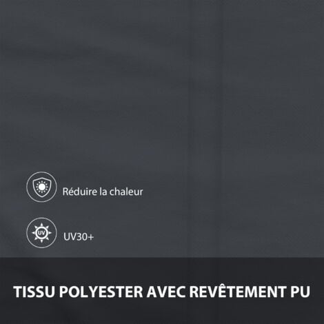 Store banne manuel inclinaison réglable acier alu. dim. 150L x 120l (avancée) cm polyester imperméabilisé anti-UV gris