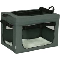 Pawhut – Sac de transport pour chat 60x42x42cm – Tissu Oxford – 3 portes d'accès – Ventilation maille – Pour animaux jusqu'à 4kg