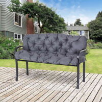 Coussin matelas assise dossier pour banc de jardin balancelle canapé 2