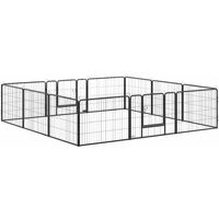 Pawhut – Parc enclos modulable pour chien – Acier robuste – Dimensions 240x240x60cm – Usage intérieur et extérieur – Montage facile sans outils