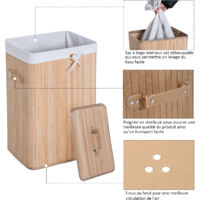Panier à linge pliable - Conteneur de rangement pliable - Bac de lavage