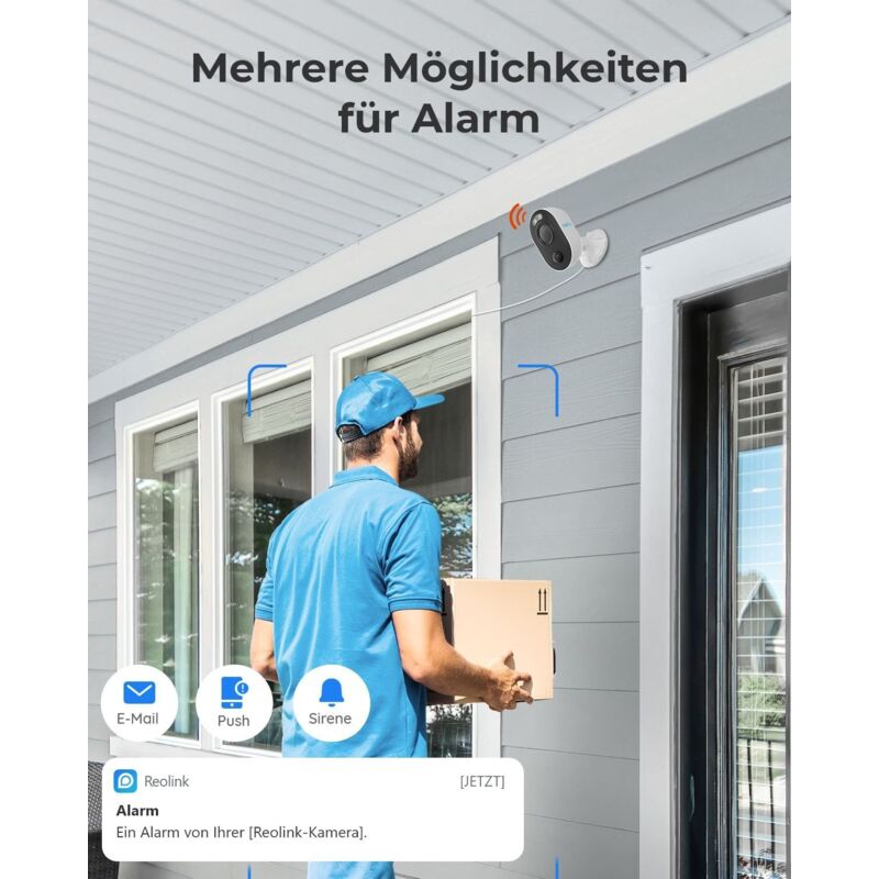 Reolink 12MP PoE Überwachungskamera Aussen Mit Spotlight, Farbige Nachtsicht, Zwei-Wege-Audio, 24/7 Aufnahme, Smarte Erkennung, Zeitraffer, Outdoor IP- Kamera Mit MicroSD Kartenslot, RP-PCB12M
