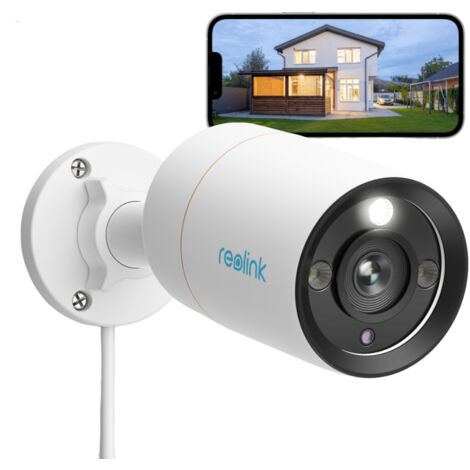 Reolink 12MP PoE Bullet Überwachungskamera mit 24/7 Farbige Nachtsicht, Personen-/Autoerkennung, 2-Wege-Audio