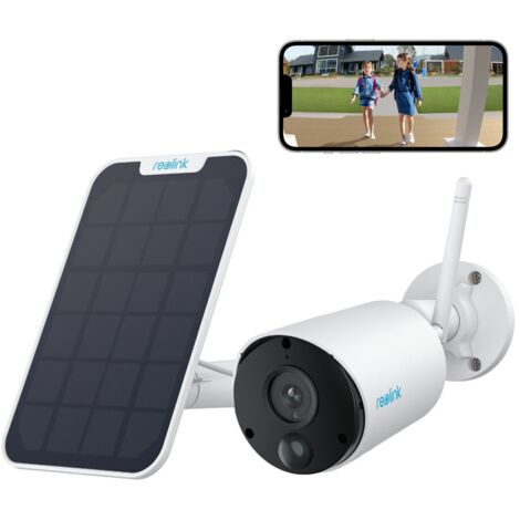 Reolink 2K 3MP Akku 2,4GHz WiFi Überwachungskamera mit mit PIR & KI-Erkennung, 2-Wege-Audio, Wetterfest, Zeitraffer, Solarpanel