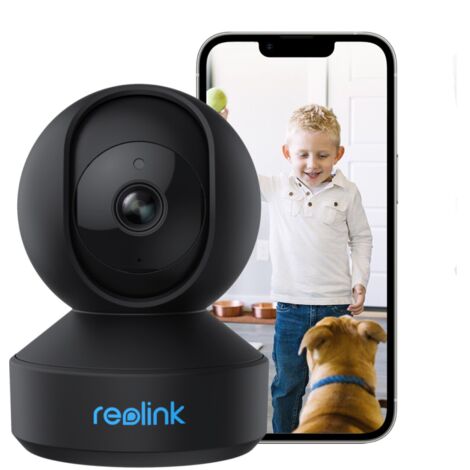 Reolink 2K 4MP 2,4/5 GHz WLAN Überwachungskamera Innen, Pan&Tilt, Bewegungserkennung, Zwei-Wege-Audio, Schwarz