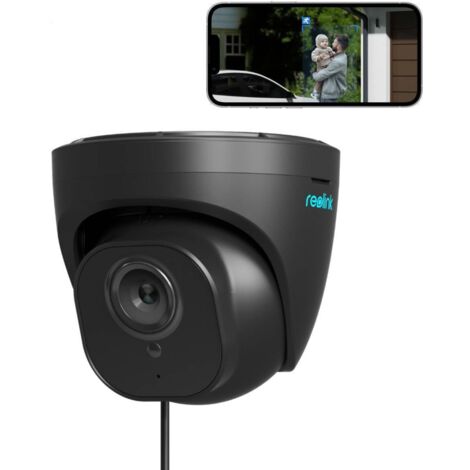 Reolink 4K PoE Überwachungskamera Aussen mit Audio, Personen-/Autoerkennung, IP66 Wasserfest, 30m IR Nachtsicht, MicroSD Kartensteckplatz, Zeitraffer, Schwarz