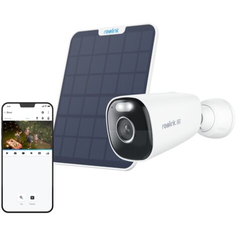 Reolink 4K 8MP Akku 2,4/5GHz WLAN Überwachungskamera, Smart-Erkennung, Farbnachtsicht, Zeitraffer, IP66 Wasserdicht, +Solarpanel 2