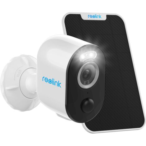 Reolink 2K 4MP Überwachungskamera Solar Akku Aussen mit Personen-/Fahrzeugerkennung, 2,4/5GHz WiFi, Spotlight, PIR-Sensor, Farbnachtsicht, 2-Wege-Audio, Argus 3 Pro+Solarpanel(Weiß) (1/5)
