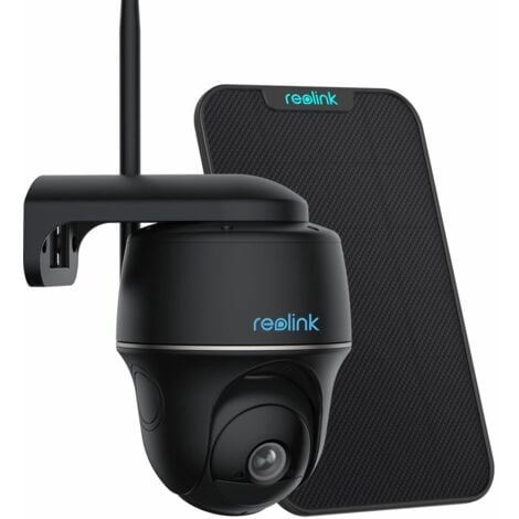 Reolink 2K 4MP PTZ Pro(Schwarz) Arbeitet mit 355°/140° überwachungskamera Smarte Erkennung, Alexa/Google Akku Aussen 2,4GHz&5GHz Argus mit 2-Wege-Audio, PT Assistant/Cloud, WLAN, Schwenkbar