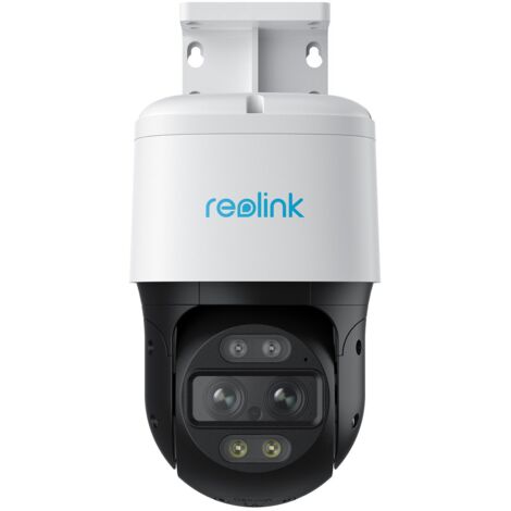 Reolink 4K PTZ PoE Überwachungskamera Außen, Dual-Objektiv, 6X Hybridzoom, 355°/90° schwenkbar, Farbnachtsicht, Personen-/Fahrzeug-/Tiererkennung, Auto-Tracking, 2-Wege-Audio, TrackMix PoE