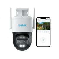 Reolink 4K 2,4/5GHz WLAN Dual-Lens PTZ Überwachungskamera Aussen, Auto-Tracking, Smarte Personen-/Fahrzeug-/Haustiererkennung, 6X Hybrid-Zoom, Farbnachtsicht, 2-Wege-Audio