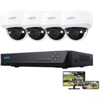 Reolink 6K 12MP IK10 PoE Überwachungskamera Set Outdoor, 4X 12MP IK10 PoE Überwachungskamera+8CH NVR mit 2TB HDD, 145° Blickwinkel, Smart-Erkennung, Farbnachtsicht, 24/7 Schutz