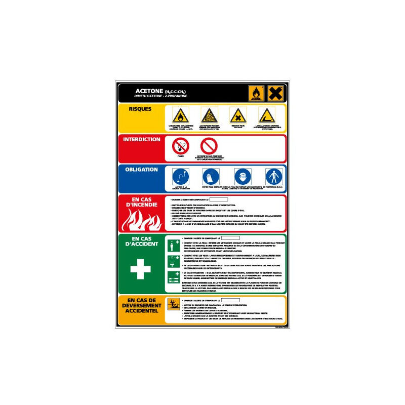 Cartello 'Indicazioni Generali Di Sicurezza' – Adesivo In Vinile A4 (210x300 Mm) – Antincendio E Sicurezza
