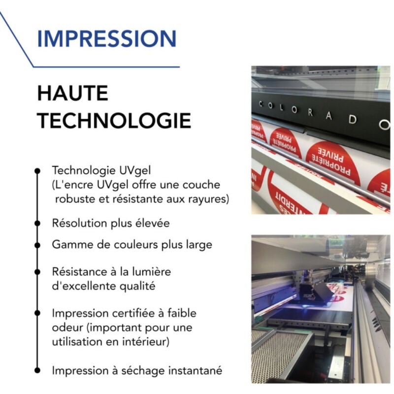 Panneau Maison sous Alarme - Signalétique sur Mesure