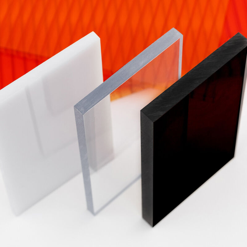 Plaque de Verre Synthétique Noir - Épaisseur 2 ou 4 mm - Verre Acrylique  Extrudé Noir - Feuille de PMMA XT Noir - 2 mm - 10 x 10 cm (100 x 100 mm)