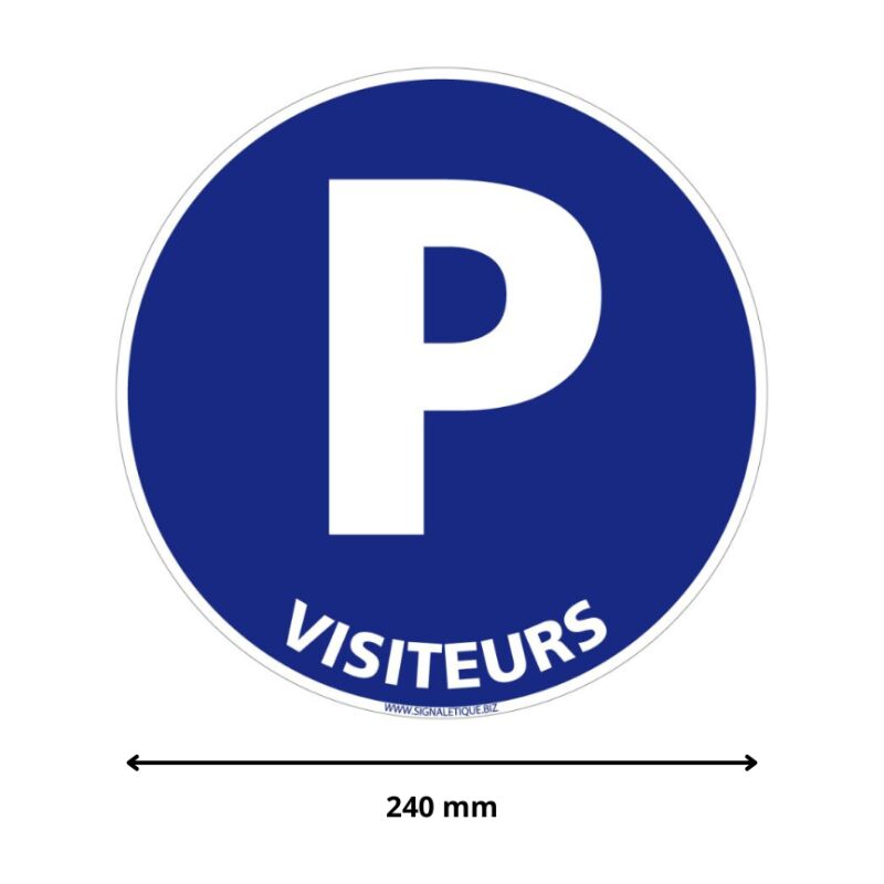 AUA SIGNALETIQUE Parkverbotsschild 'Parking Privé 2' – 200 Mm, Aus PVC 1,5 Mm Oder Aluminium, Made In France